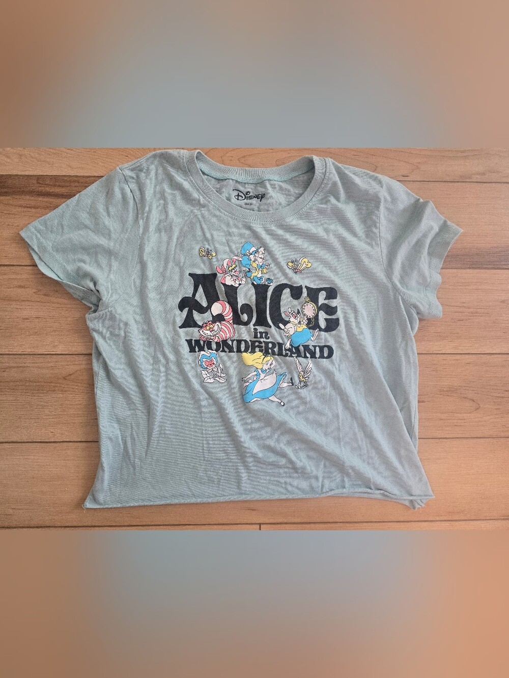 Disney Alice in Wonderland Girls' Light Green Graphic Tee